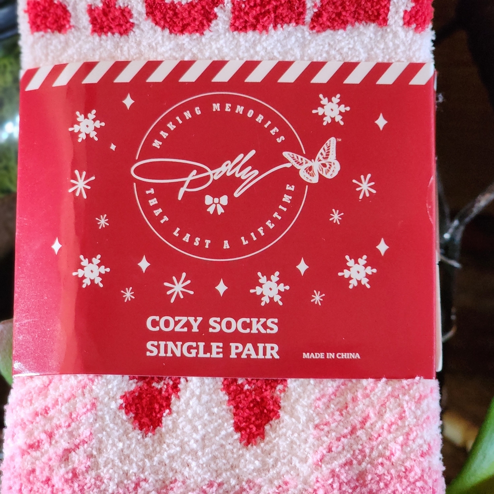 DOLLY PARTON Pink and Red Checkered Socks with Bows - Picture 5 of 8